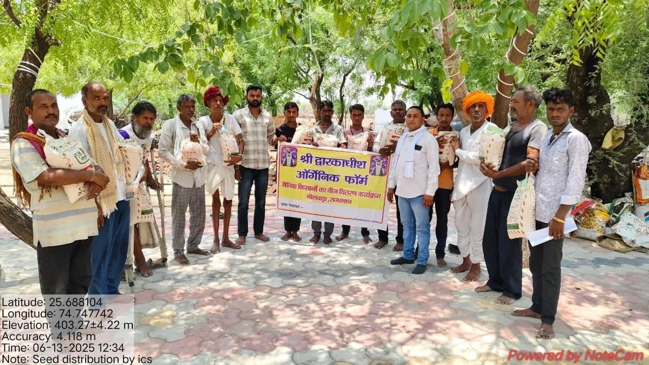 Seed distribution for organic farming with participating farmers
