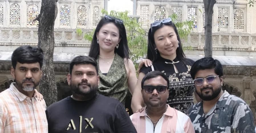 Team from India and the Qingdao office together